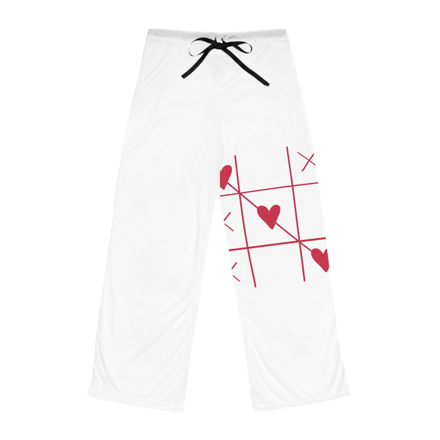 Cozy Heart-Patterned Women's Pajama Pants, Cute Sleepwear, Relaxation Gift, Valentine's Day Gift, Lounge Pants