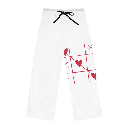 Cozy Heart-Patterned Women's Pajama Pants, Cute Sleepwear, Relaxation Gift, Valentine's Day Gift, Lounge Pants