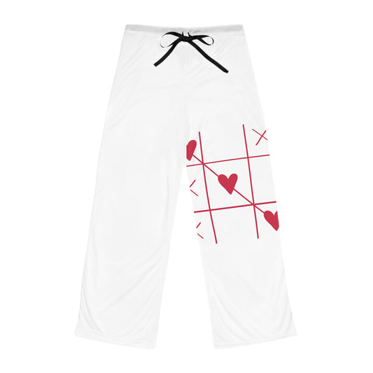 Cozy Heart-Patterned Women's Pajama Pants, Cute Sleepwear, Relaxation Gift, Valentine's Day Gift, Lounge Pants