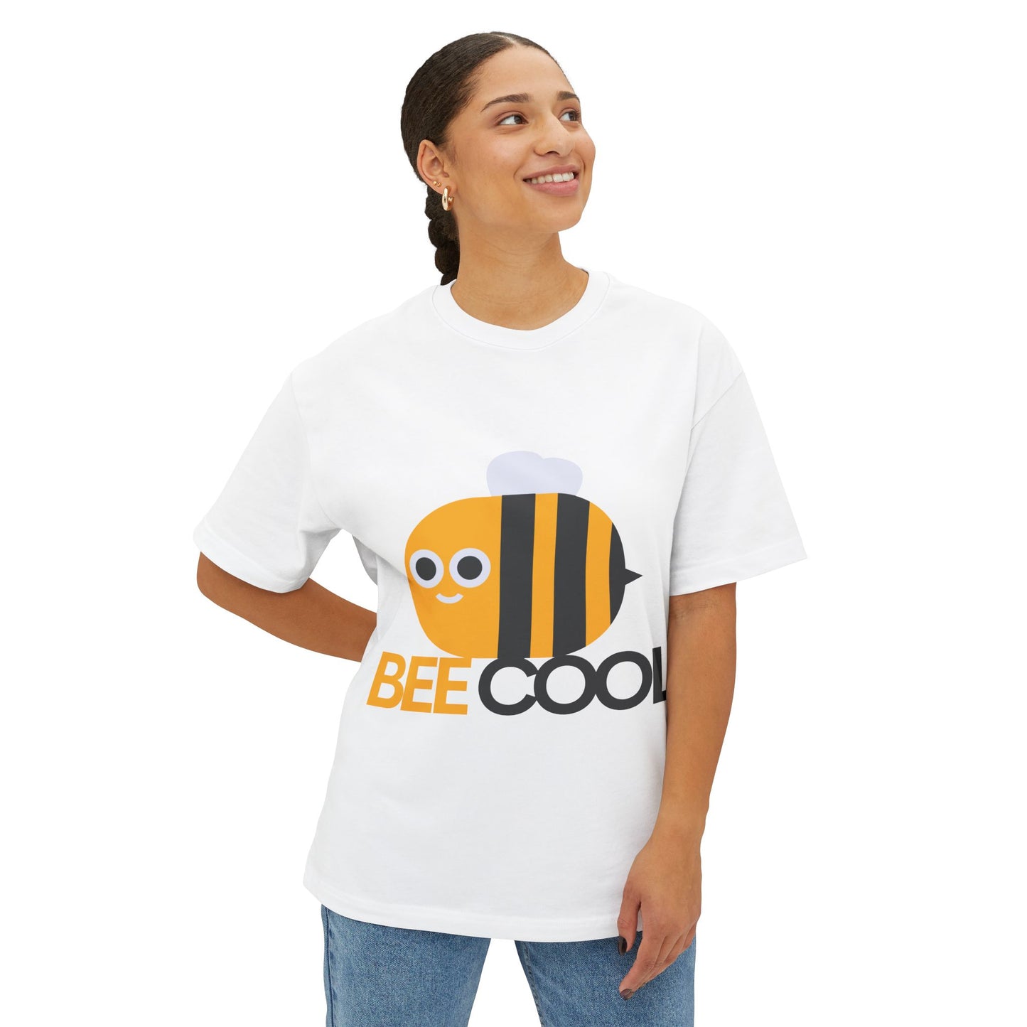 Bee Cool Unisex Oversized Tee - Fun Casual Wear, Perfect for Summer, Gifts for Bee Lovers, Ideal for Relaxed Days, Cute Graphic Shirt