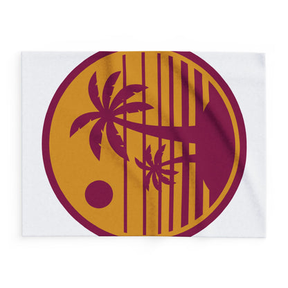 Tropical Sunset Fleece Blanket, Cozy Home Decor, Beach Decor, Gift for Her, Summer Vibes, Chillout Room Accents